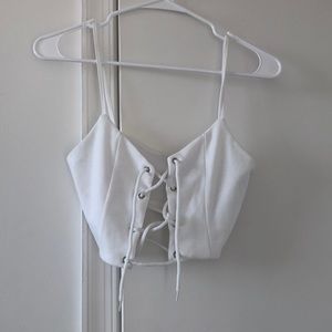 White crop top size small
